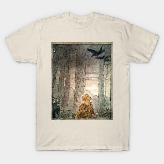 Siegfried's death - Arthur Rackham T-Shirt by forgottenbeauty